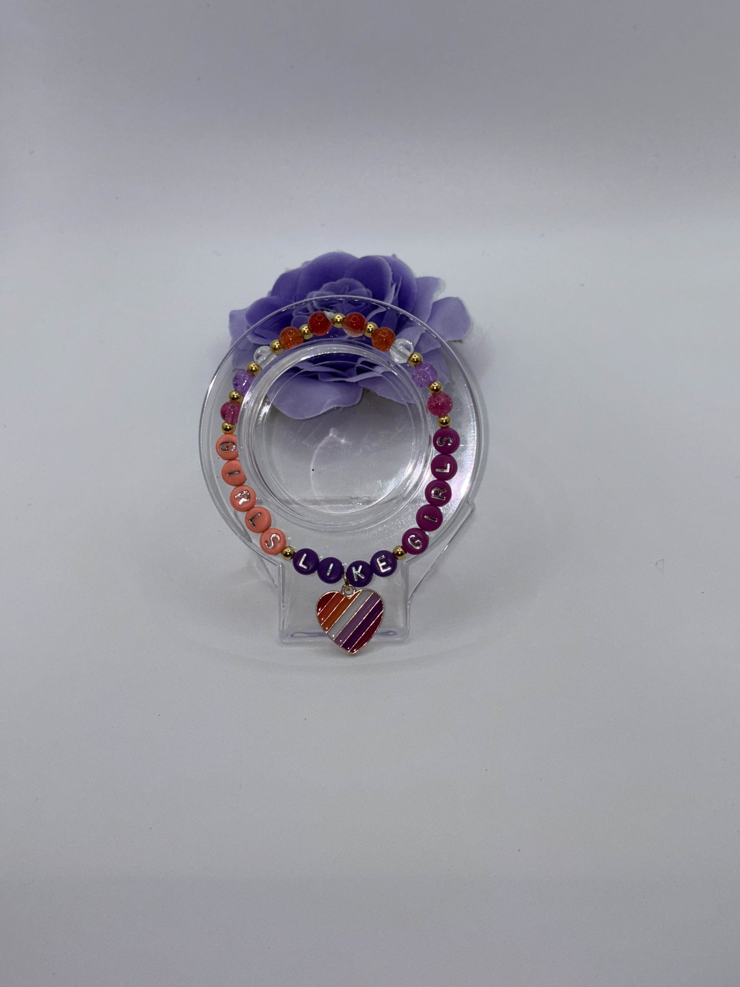 Lesbian Pride Bracelet – “Girls Like Girls” – Handmade & Empowering