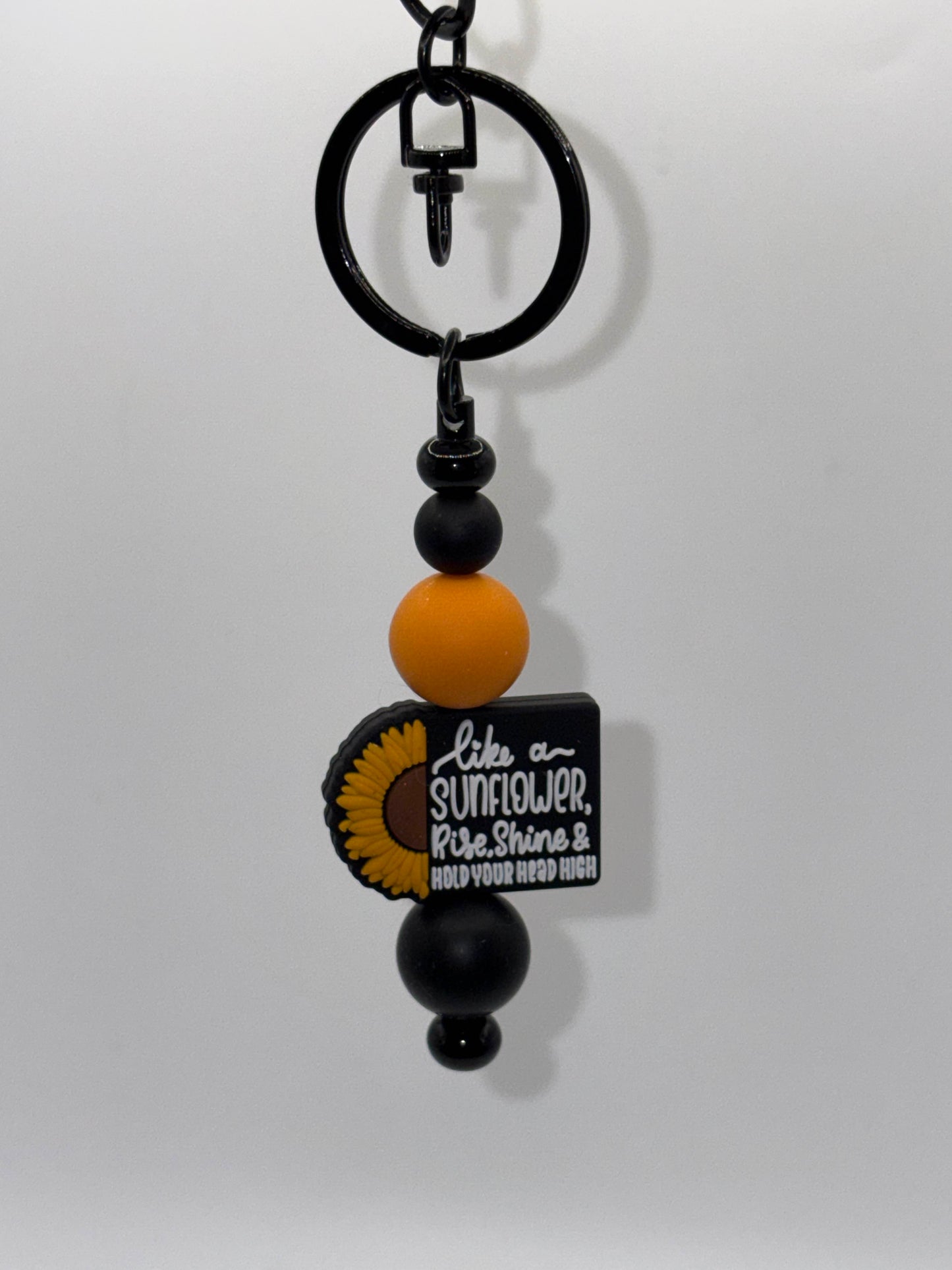Sunflower Keychain – “Like a Sunflower, Rise, Shine, and Keep Your Head High”