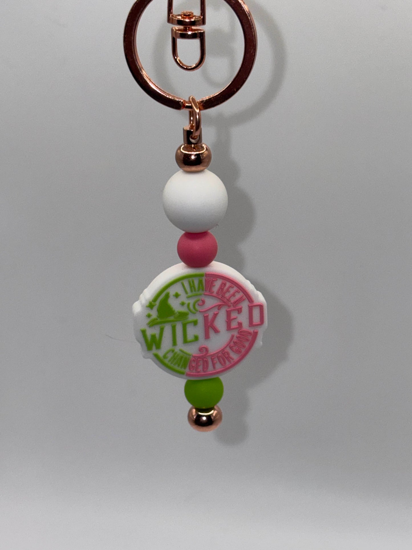 "Wicked" Beaded Keychain