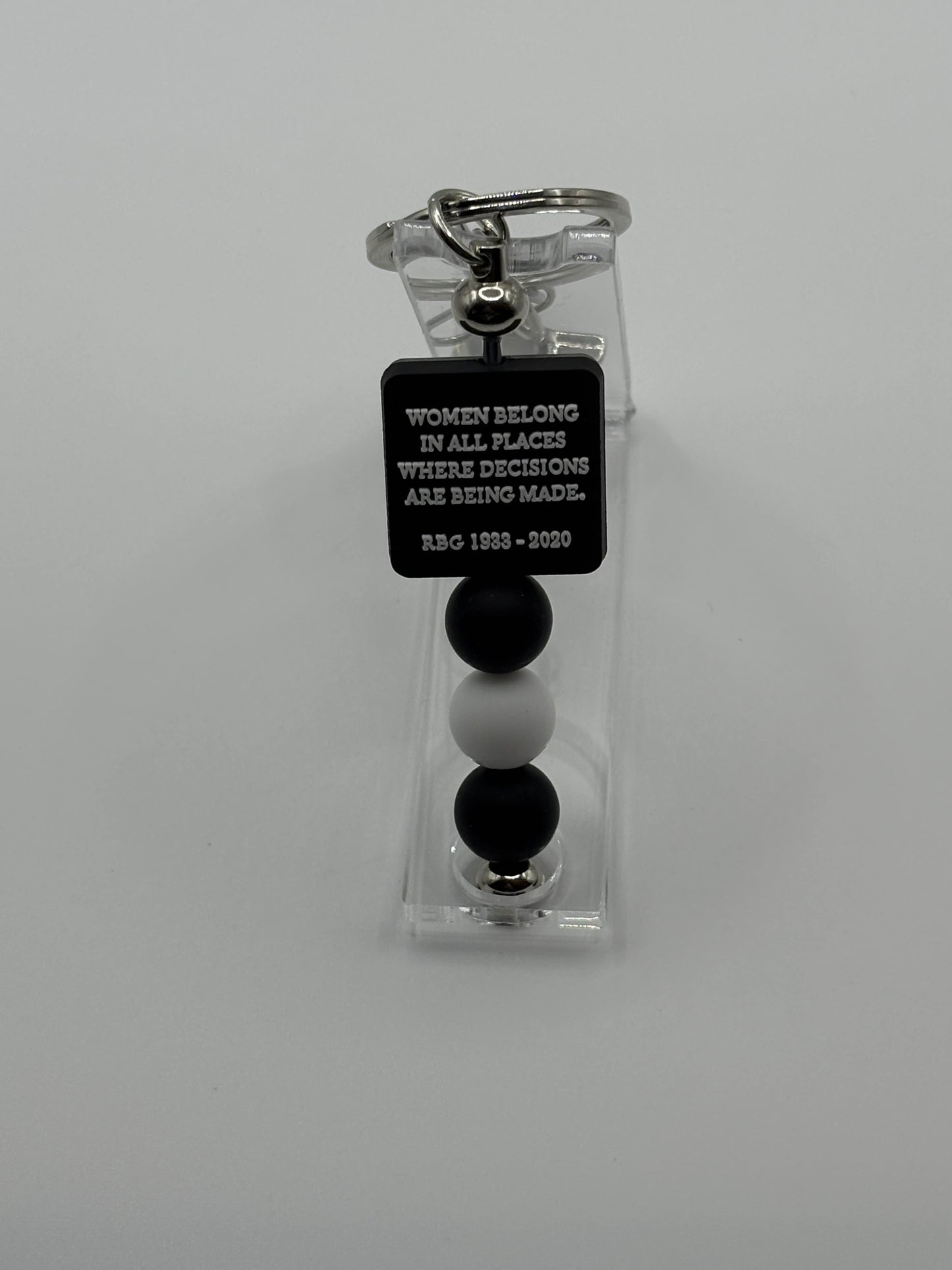 RBG Beaded Keychain