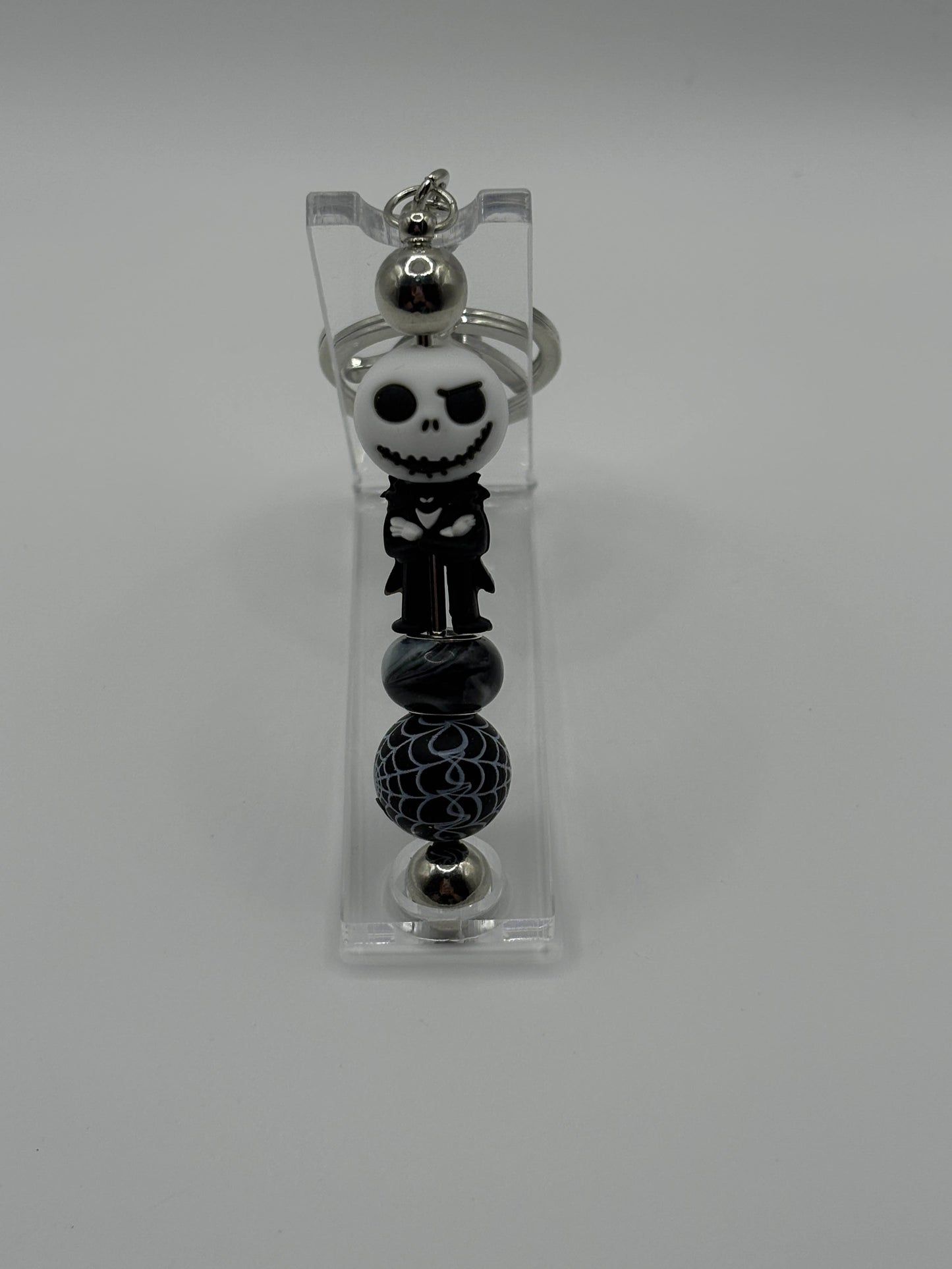 “The Nightmare Before Christmas” Beaded Keychain – Jack & Sally on the Hill