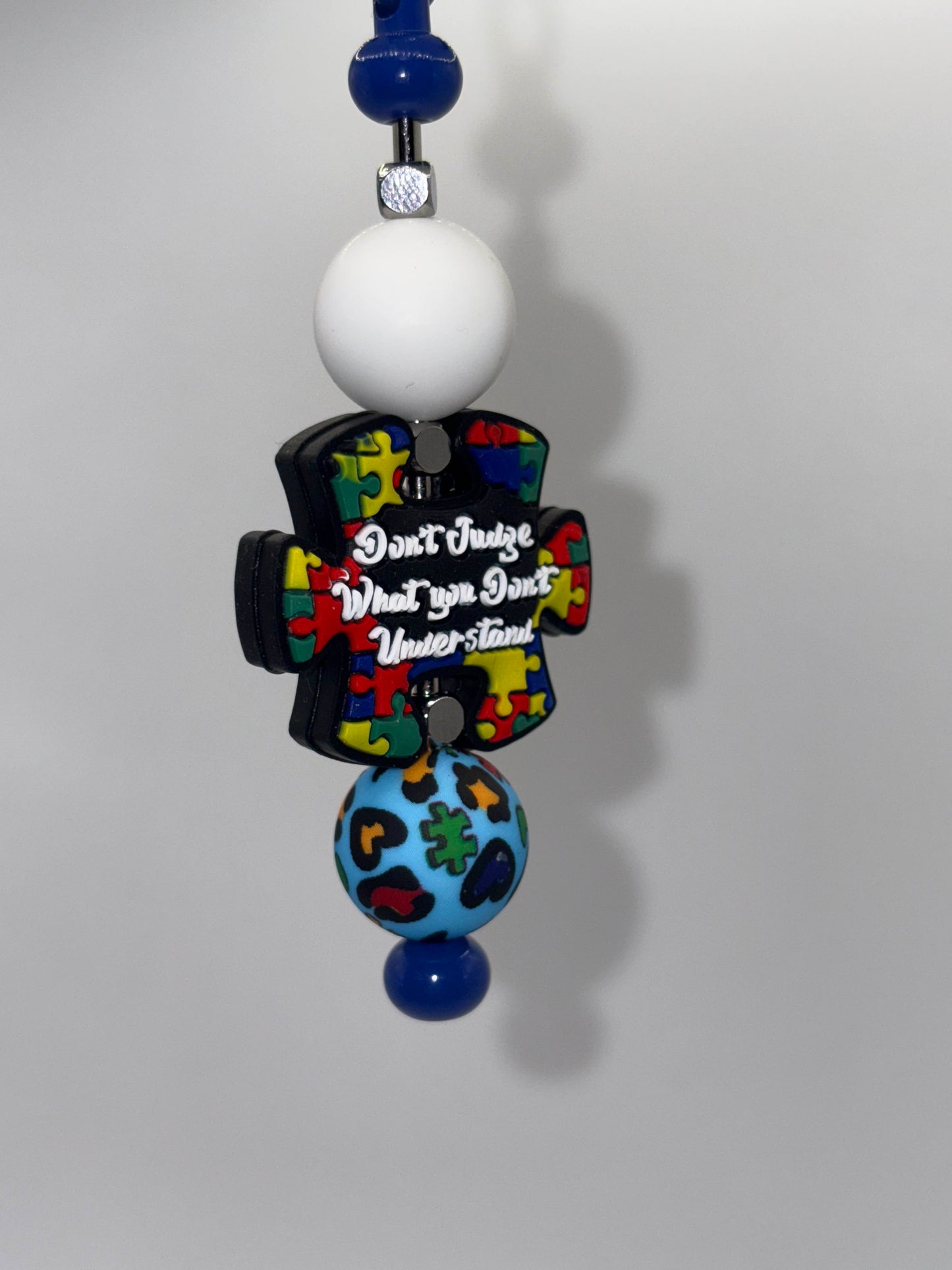 Autism Awareness Keychain – “Don’t Judge What You Don’t Understand”