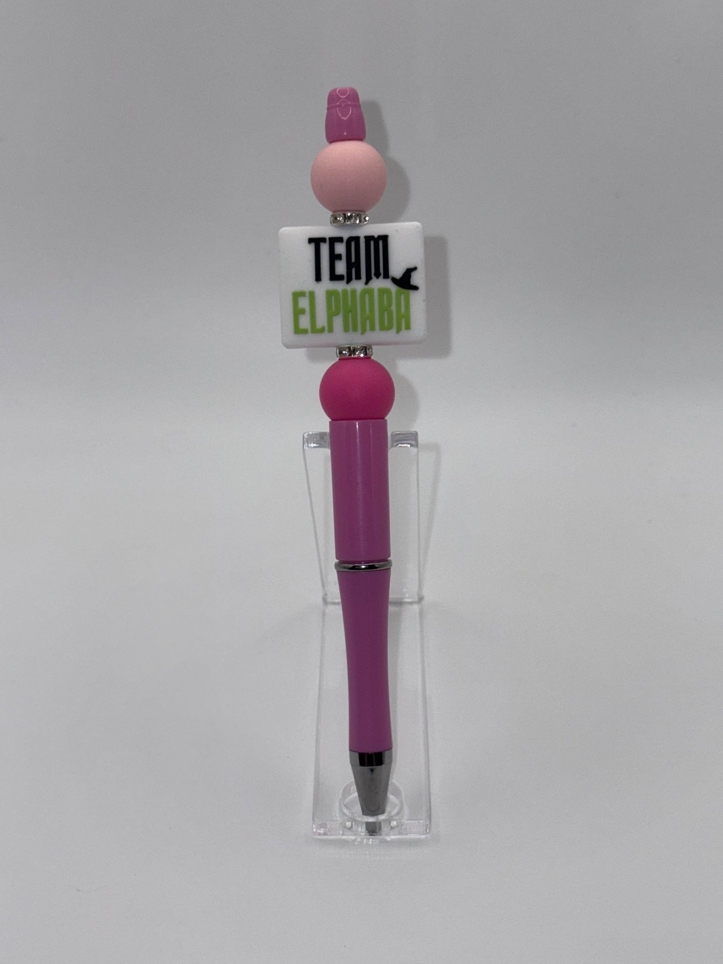 Wicked Beaded Pen "Team Glinda/Elphaba" 2 sided
