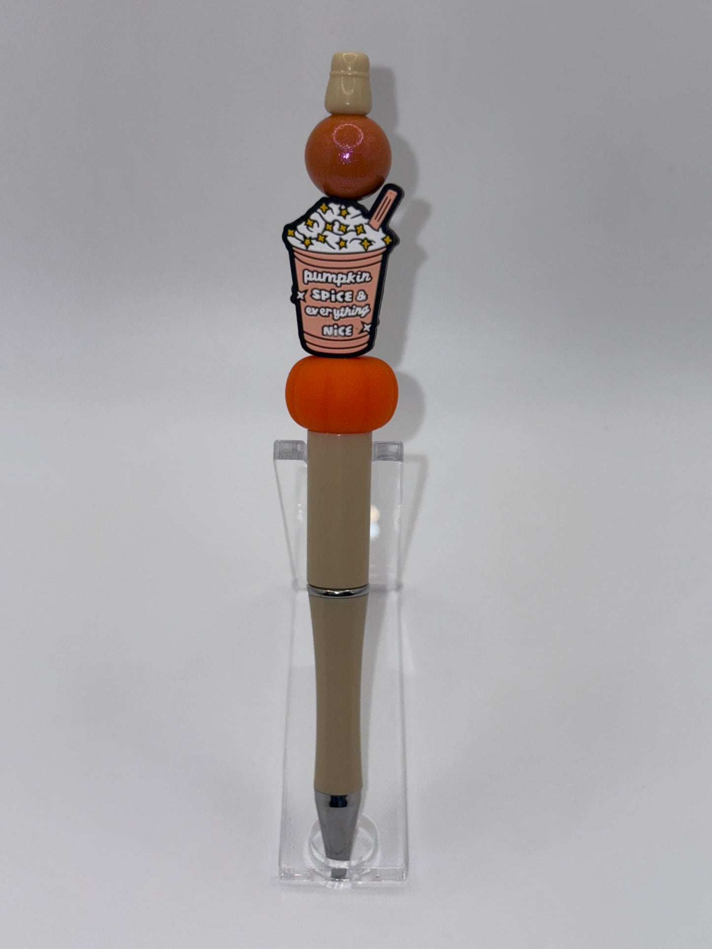 Pumpkin Spice Beaded Pen