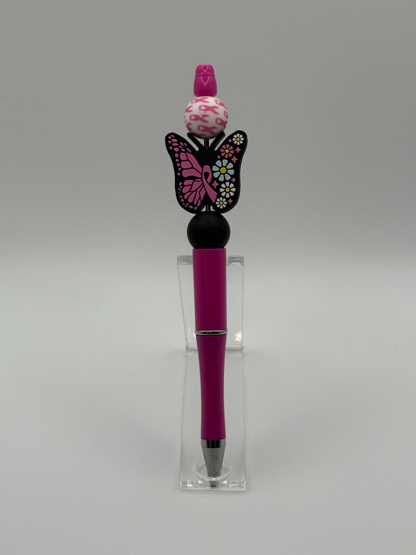 Breast Cancer Awareness Beaded Pen