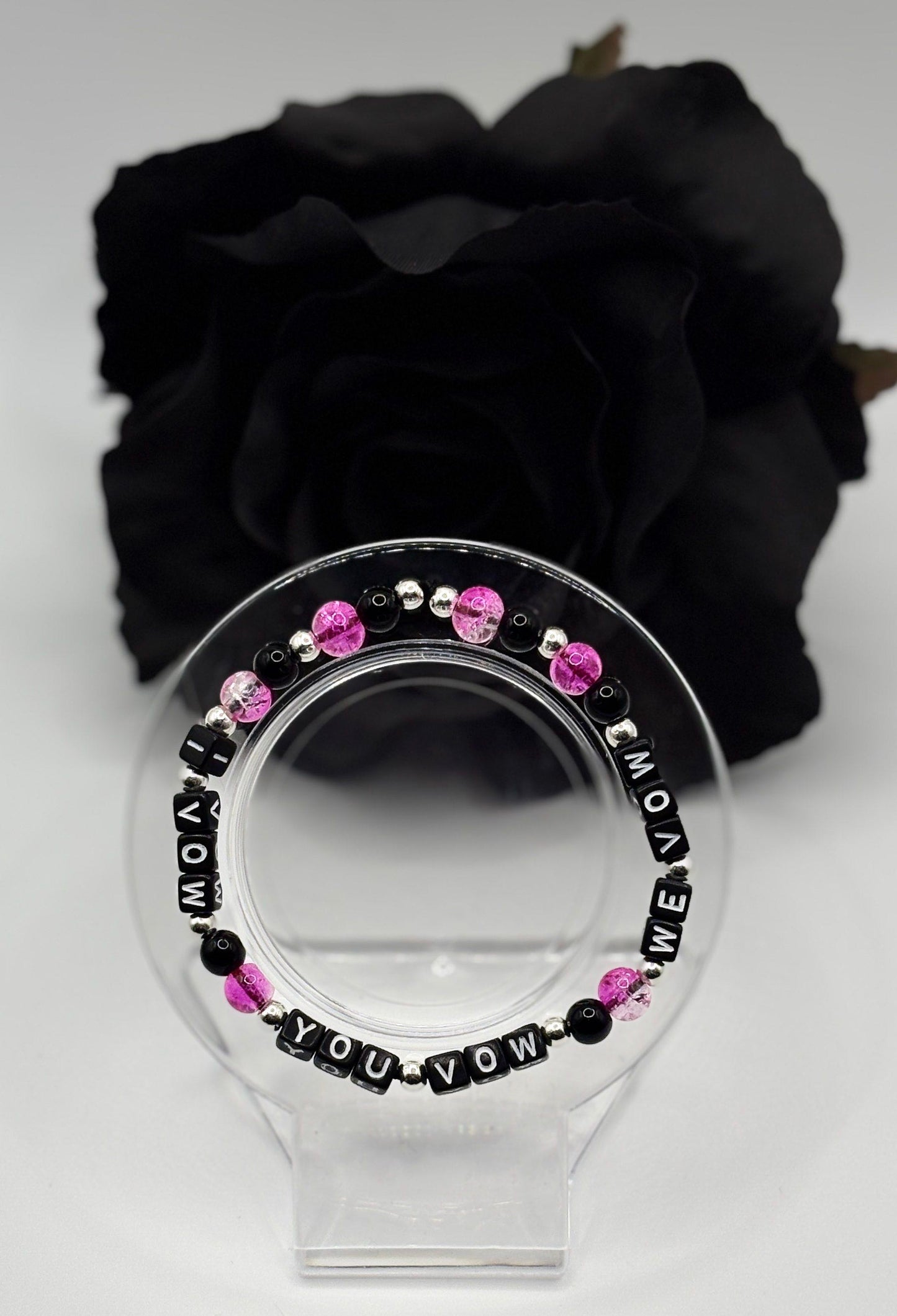 Booktok Inspired Bracelet- Ritual "I vow" Pink