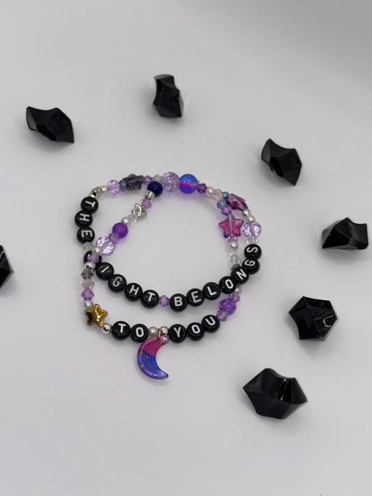 Sleep Token Inspired "The Night Belongs To You" Bracelet
