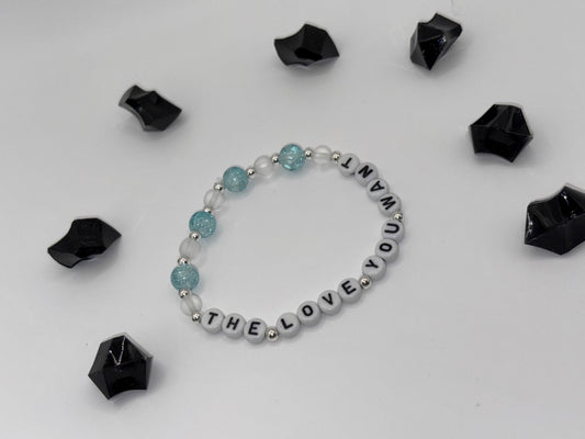 Sleep Token Inspired "The Love You Want" Lyric Bracelet
