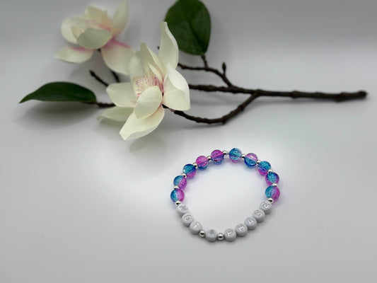 Bisexual Pride Bracelet – Handmade with Love & Visibility “Not A Phase”