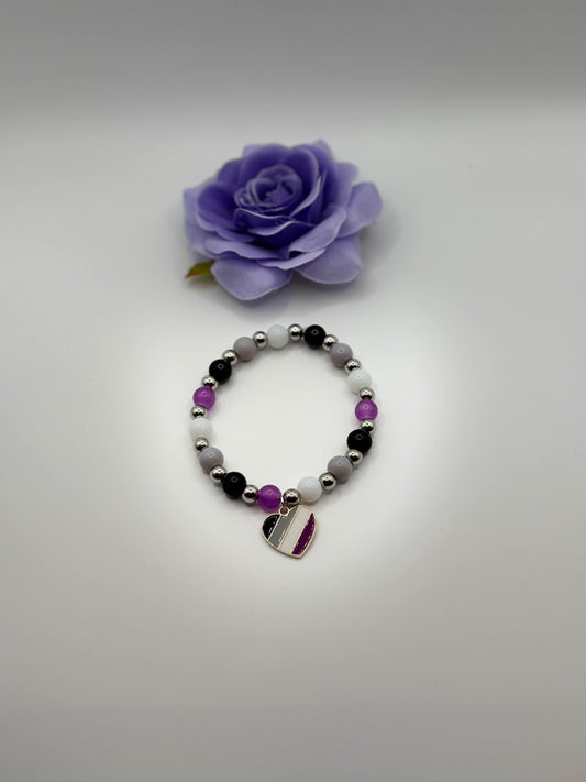 Handmade Asexual Pride Bracelet – Subtle Strength & Pride