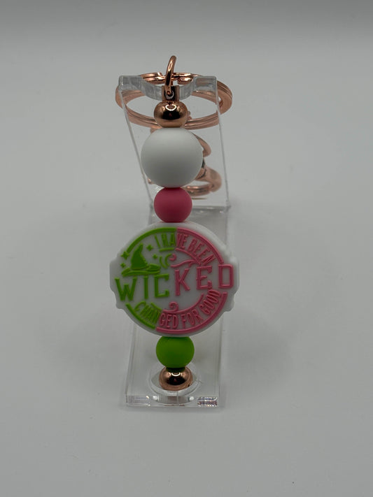 "Wicked" Beaded Keychain