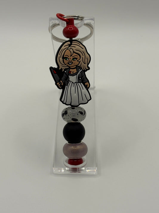 Tiffany Beaded Keychain "Bride of Chucky"