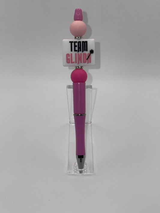 Wicked Beaded Pen "Team Glinda/Elphaba" 2 sided