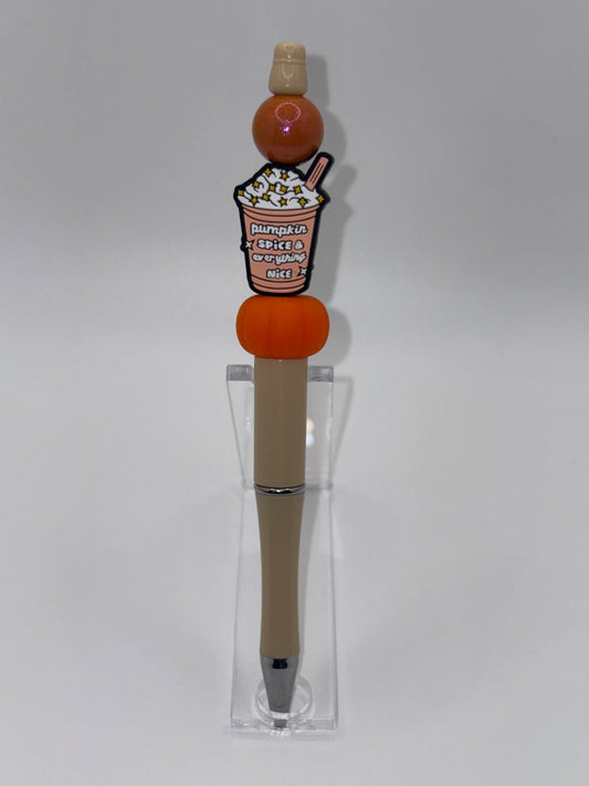Pumpkin Spice Beaded Pen