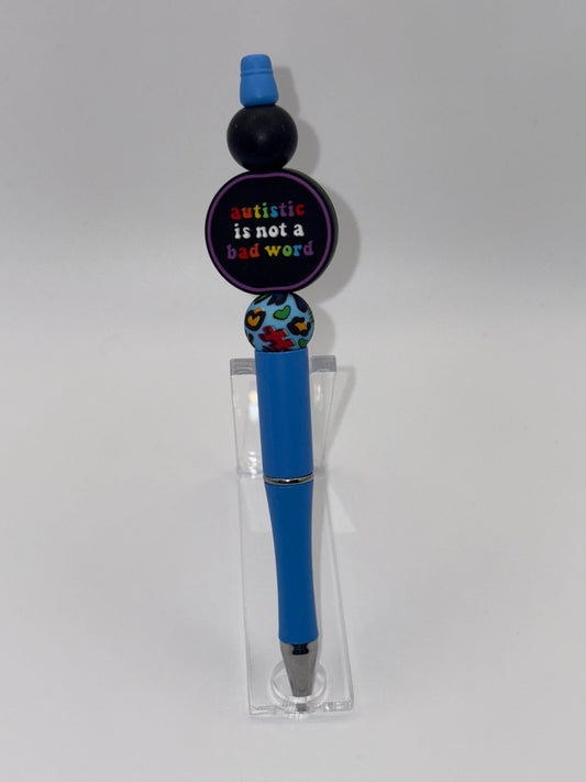 Autism Awareness Beaded Pen