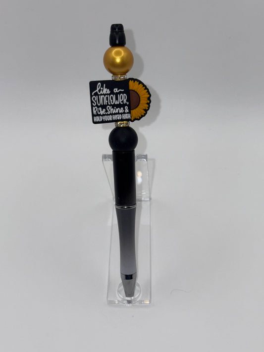 Sunflower Beaded Pen