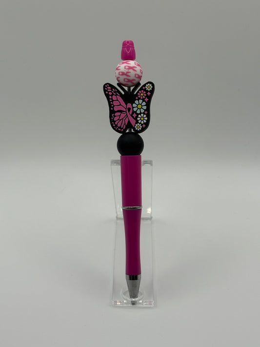 Breast Cancer Awareness Beaded Pen
