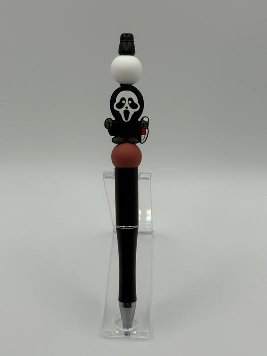 "Scream" GhostFace Horror Beaded Pen