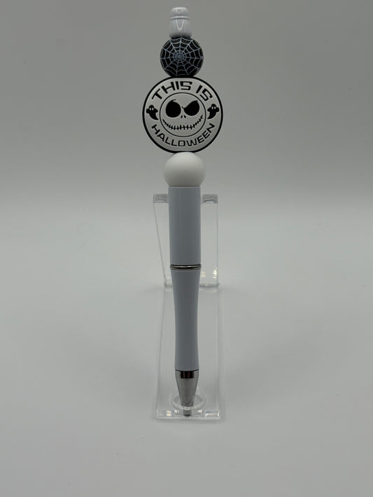 “The Nightmare Before Christmas” Jack Skellington Head Beaded Pen