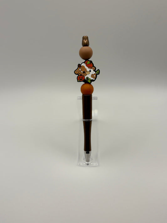 Highland Cow Beaded Pen