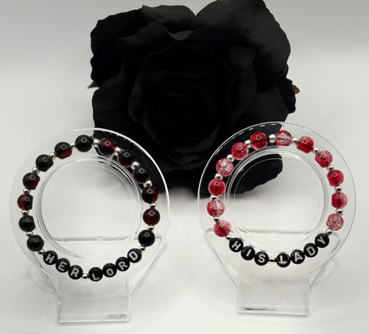 Booktok Inspired Bracelet- “Her Lord, His Lady” pair